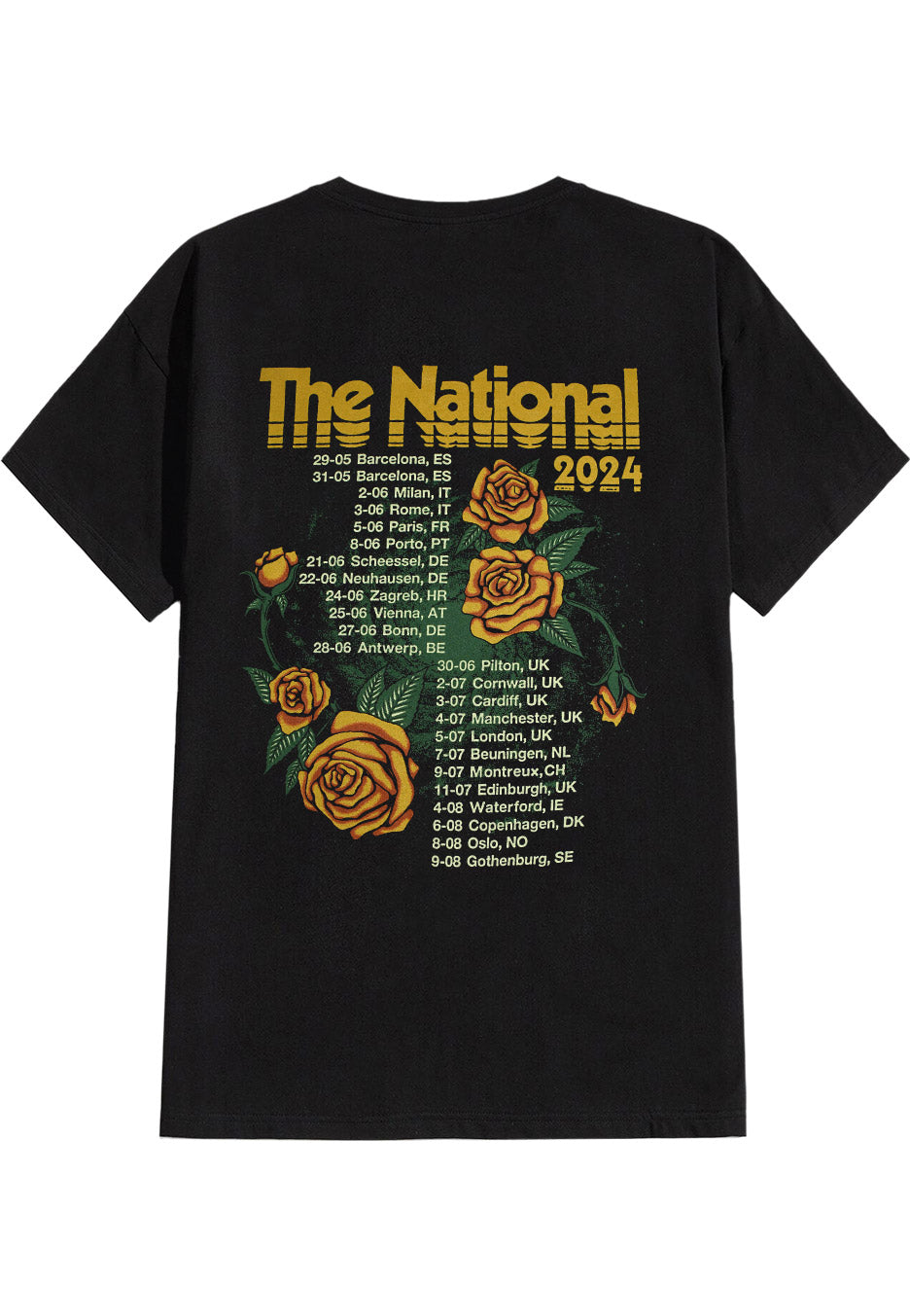 The National - Crying Rose EU/UK Tour 2024 - T-Shirt | Neutral-Image