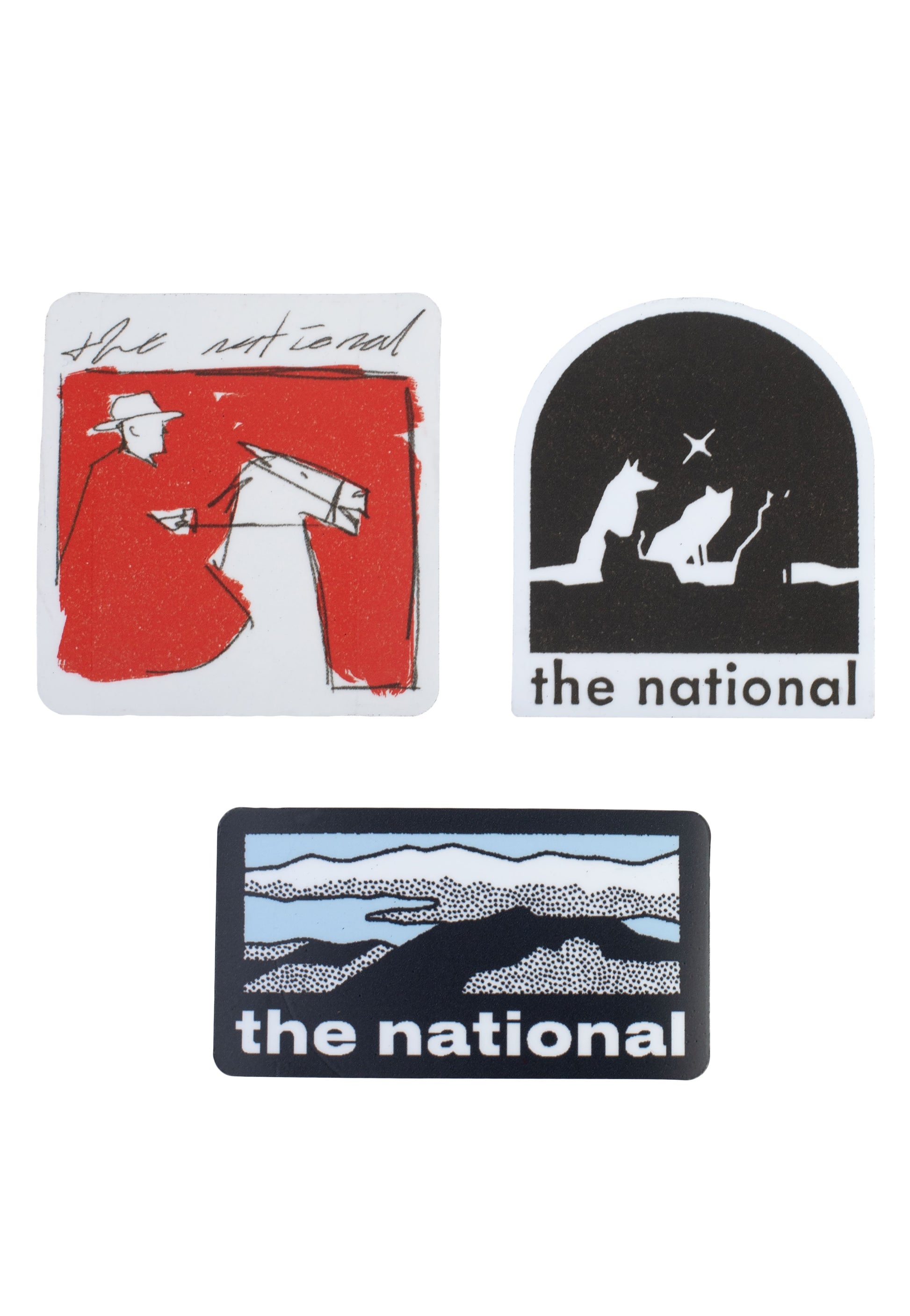 The National - Horse Rider, Cloud Mountain and Wolf Pack - Magnet Set | Neutral-Image